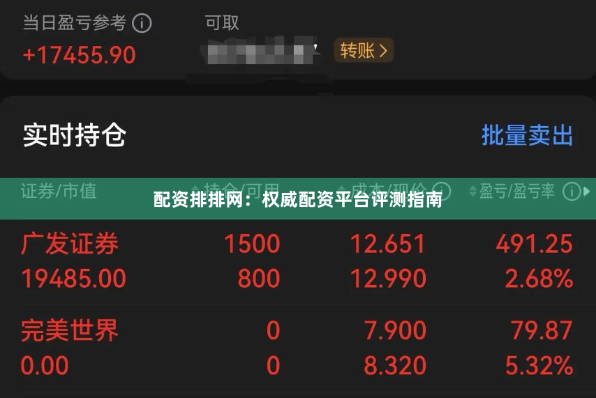 配资排排网：权威配资平台评测指南